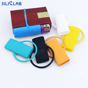 Funda de encendedor de cigarrillos moderna Siliclab, funda de encendedor de silicona plegable, accesorios de tienda de humo - Product Image 2