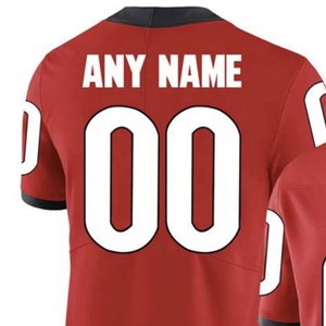<span class=keywords><strong>Jersey</strong></span> de Fútbol Americano Universitario Personalizado de Primera Calidad con Costuras Rojas de <span class=keywords><strong>Georgia</strong></span> - Product Image 1