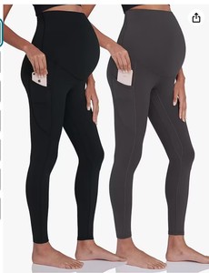 Nuovi Pantaloni <span class=keywords><strong>Premaman</strong></span> con Elastico in Vita, Tasche e Tessuto Elasticizzato - Product Image 2