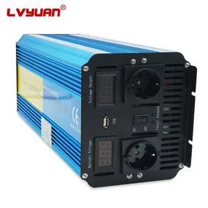 LVYUAN 4000W 8000W DC 12V 24V AC 120V 230V純粋な正弦波インバーター4kwソーラーシステムホームインバーター純粋な正弦波インバーター