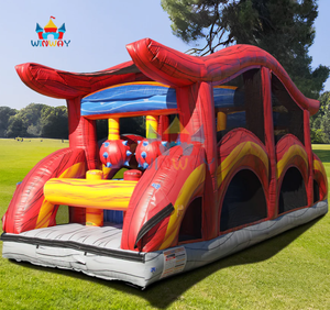 Circuito de Obstáculos Inflable Comercial con Temática de Lava para Adultos, Casa de Brinco con Elementos de Desafío para Alquiler en Fiestas - Product Image 3