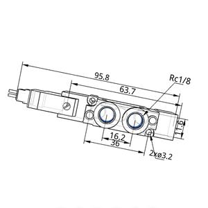 Chất lượng cao Plug-in 5-Way solenoid valve 24V ss5y3 ss5y5 ss5y7 ss5y9 nhôm một mảnh bao bì Hội Đồng Quản Trị - Product Image 6