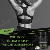 Cápsulas Quemagrasas Aeglewell con Extracto de Té Verde para el Control de Energía en Adultos - 60 Cápsulas/Botella