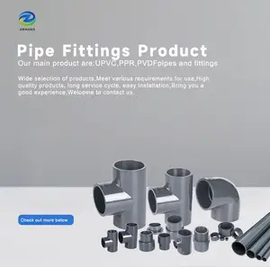 La fabbrica all'ingrosso custom PVC di alta qualità nomi di plastica di UPVC raccordi per tubi