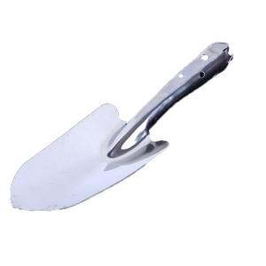Stainless Steel Flower Shovel Mini <b>Trowel</b> Spoon Shaped For <b>Gardening</b> Planting Silver Color Straight Grip AS 063 - Product Image 1