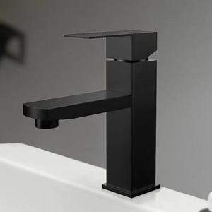 Mitigeur de Lavabo Économique en Acier Inoxydable <span class=keywords><strong>Noir</strong></span> <span class=keywords><strong>Mat</strong></span> pour Salle de Bain, <span class=keywords><strong>Robinet</strong></span> Simple Poignée - Product Image 5