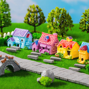 Miniaturas de Jardinería, Paisaje en Miniatura, Microaldea, Casa de Resina, Coche Pequeño, Manualidades para Bonsái, Terrario, Adornos de Escritorio, Juguetes en Miniatura - Product Image 3