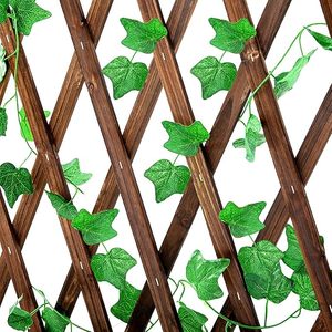 Panneaux de clôture en <span class=keywords><strong>treillis</strong></span> en <span class=keywords><strong>bois</strong></span> extensibles de 13.7x59 pouces, cadre en <span class=keywords><strong>treillis</strong></span> décoratif <span class=keywords><strong>pour</strong></span> plantes grimpantes, portes en <span class=keywords><strong>treillis</strong></span> de lierre. - Product Image 5