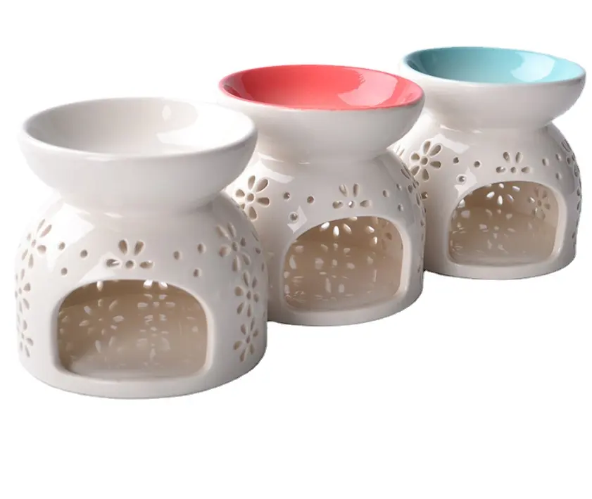 Bougie pot brûleur d'huile aromathérapie arôme céramique diffuseur d'huile photophore maison chambre décor noël pendaison de crémaillère cadeau