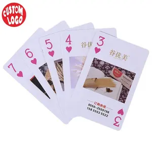 Cartas de brinquedo, baralho de presente para casamento, cartas de plástico