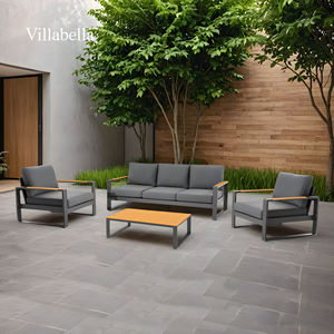 Ensemble de canapés d'extérieur de luxe Artie, meubles de terrasse en aluminium, canapé de jardin commercial pour hôtels, villas, complexes hôteliers - Product Image 1