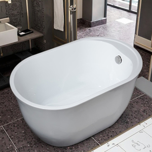 อ่างอาบน้ำแบบตั้งอิสระทำจากอะคริลิคเป็นมิตรกับสิ่งแวดล้อมทันสมัยมีที่ระบายน้ำสำหรับนวดแบบล้นไหลสำหรับโรงแรม1คนผู้ใหญ่เด็ก - Product Image 5