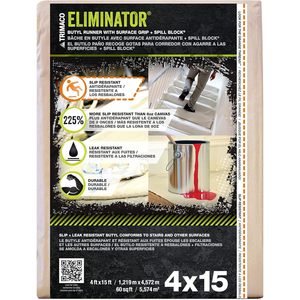 Lona Protectora de Butilo Eliminator 4x15 Pies, Antideslizante, para Protección de Pisos - Product Image 1