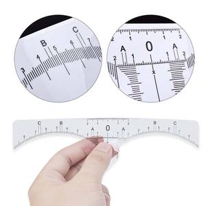 Pochoir à sourcils en plastique imperméable, guide adhésif pour microblading, outil de maquillage permanent, règle à sourcils réutilisable - Product Image 2