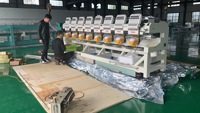 Machine à broder informatisée Yunfu de haute qualité à 8 têtes et 12 aiguilles pour casquettes, t-shirts, vêtements finis, broderie plate
