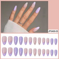 Qianya lujo largo ataúd prensa en las uñas forma de bailarina gótico diseño elegante para boda fiesta noche Club al por mayor