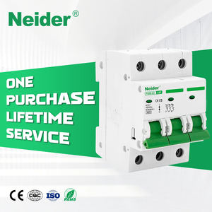 Neider AC Electric C6 <span class=keywords><strong>C20</strong></span> C30 C32 C45 C63 Mini 6kA MCB 10A 32A 63A 5 32 Amp Monofásico 1 <span class=keywords><strong>2</strong></span> 3 4 Polos Disyuntor en miniatura - Product Image 1