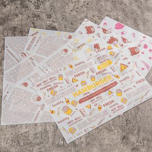 Custom Cheap Price Hamburger Deli Wrap Colored Printed Wax Burger Wrapping <b>Paper</b> - Product Image 3