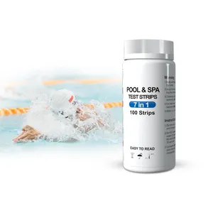 Échantillon gratuit Facile à lire Facile à utiliser Bandelettes de test 7-en-1 pour piscine/spa/bain à remous Kit de test de la qualité de l'eau de piscine - Product Image 6