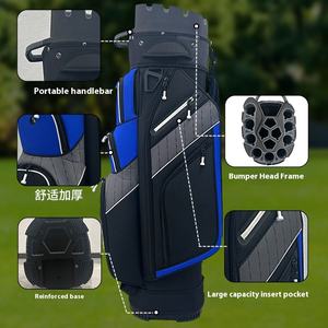 Sac de golf léger et imperméable personnalisé à 14 compartiments, multifonctionnel en polyester, avec fermeture éclair anti-collision, pour le commerce transfrontalier (OEM/ODM) - Product Image 2