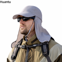Casquette de soleil en nylon avec protection faciale et cache-nuque, chapeau de baseball d'extérieur en maille pour la pêche, la randonnée, le cyclisme, protection solaire pour hommes et femmes