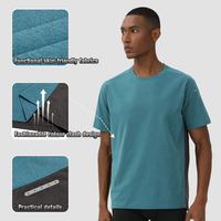 T-shirts à manches courtes de gymnastique personnalisés, vêtements de fitness, hauts de sport, t-shirt à séchage rapide respirant pour hommes, vente en gros OEM
