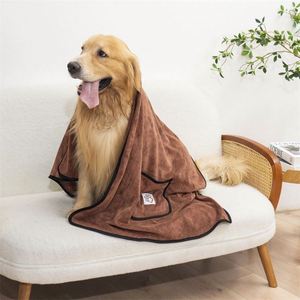 Serviette de bain pour animaux de compagnie, personnalisable avec logo, confortable, séchage rapide, absorbante - Product Image 5