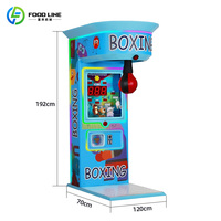 Machine de boxe King Of Hammer robuste pour la vente en gros, avec écran tactile et paiement par carte, équipement d'arcade pour l'entraînement physique