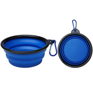 Preço competitivo Tpe + Abs Dobrável Dobrável Portátil Pet Alimentação Água Bowl Silicone Bowl - Product Image 6