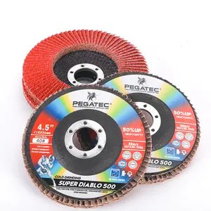 SUPER DIABLO 4.5 inch 115x22mm metal polishing flap sanding disc green flexible diamond polishing discs