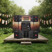 Système de sonorisation actif Line Array 10 pouces avec caisson de basses amplifié 18 pouces – Audio professionnel pour événements religieux et installation sur scène