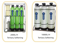 Adoucisseur d'eau industriel grande capacité 2000L/H avec filtration au sable pour la production de savon, haute efficacité, multi-tension