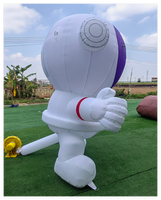 Mascotte gonflable géante de 6 m (20 pi) pour publicité, design personnalisé, personnage de dessin animé coloré, astronaute gonflable