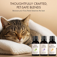 Huile essentielle pour enfants et animaux domestiques, lot de 3, 10 ml, lavande, menthe poivrée, encens, huile aromatique naturelle pour diffuseur d'aromathérapie domestique