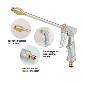 <span class=keywords><strong>Pistolet</strong></span> de pulvérisation de tuyau de buse de tuyau d'eau de ventilateur de Jet à haute pression en métal pour l'<span class=keywords><strong>arrosage</strong></span> extérieur de jardin de pelouse - Product Image 4