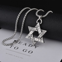 Collier en acier titane pour hommes et femmes, Hip Hop, pendentif hexagonal, chaîne Simple, bijoux Hip Hop