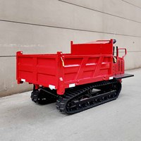 Mini-dumper chenillé à haute efficacité avec commande manuelle, prix d'usine