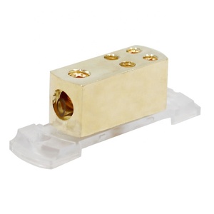 Bloc de distribution de bornes de batterie pour câble d'alimentation en cuivre chaud, entrée 0Ga et sortie 4X4Ga, borne à sertir - Product Image 6