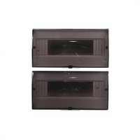 Boîtier de distribution électrique MCB 24 voies en ABS, IP40, 220V, deux rangées, montage en saillie/encastré