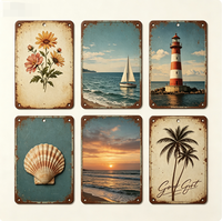 Póster Vintage Retro de Hierro con Diseño Personalizado en Relieve de 20*30cm, Impermeable, Ecológico, Resistente a los Rayos UV, Decoración de Pared para Bar o Garaje