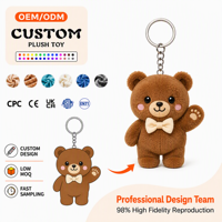 Fabricants de jouets en peluche, conception personnalisée, porte-clés en peluche, jouets en peluche animaux, porte-clés en peluche avec logo personnalisé