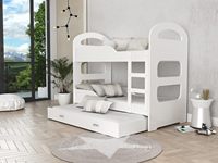 Loft de luxe pour enfants en bas âge en bois pas cher blanc prix princesse lit superposé bébé bébé adolescente filles lit