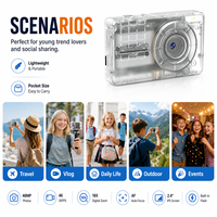 Le fabricant fournit un logo OEM personnalisé, un écran de 2,4 pouces avec autofocus, une enregistrement vidéo 4K 5MP, appareil photo numérique en gros.