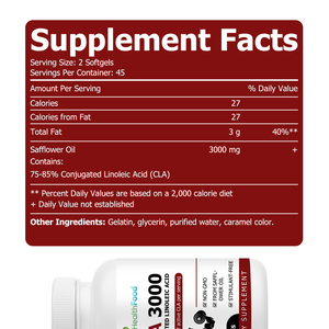 Best Selling Fat Burner Conjugated Linoleic Acid Softgels Weight Control Non GMO Healthcare <b>Supplement</b> 3000mg CLA Softgel - Product Image 2