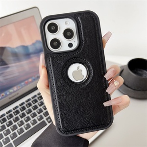 เคสโทรศัพท์หนัง PU บางเฉียบสำหรับ iPhone 17 Air 16 Pro Max 14 13 12 พร้อมช่องโลโก้ กันกระแทก ป้องกันรอยขีดข่วน ดีไซน์ธุรกิจ - Product Image 1