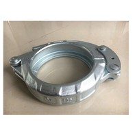 Collier de serrage pour tuyau de pompe à béton forgé DN125 de 5 pouces, type à encliquetage, pièce de machinerie de construction