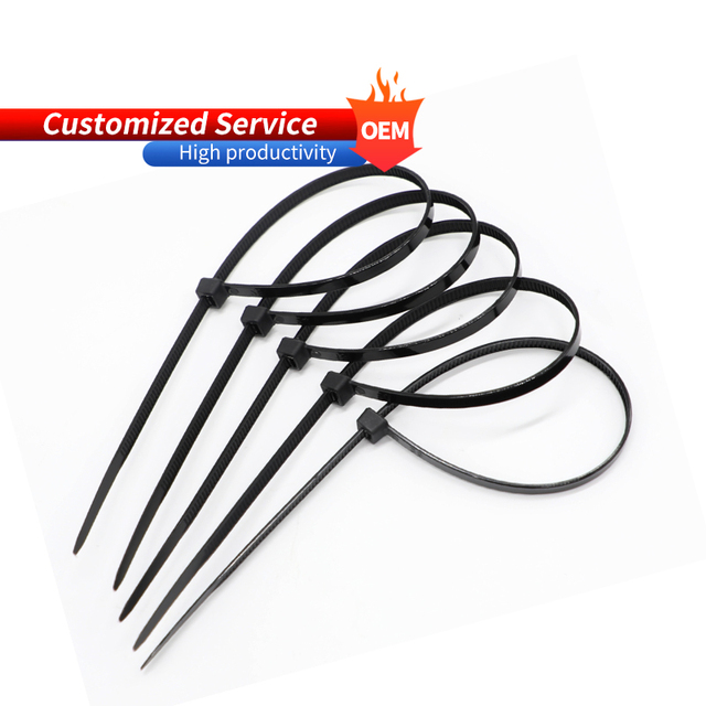 BCT003 One Time Cable Ties Nylon 7.6*550mm Small Nylon Cable Tie Black Cabel Tie