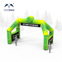 Arche de sport gonflable à 4 pattes à LED avec logo personnalisé pour l'entrée de la compétition Marathon Team Race Organizer Advertising Gonflables