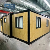 Maison mobile modulaire à bas prix, 2 ou 3 chambres, maison préfabriquée de luxe, petite maison portable, maison conteneur extensible de 20 pieds pour l'Australie