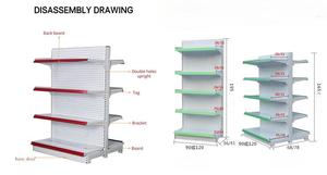 Estanterías Metálicas de Doble Cara para Góndolas PFT, Estanterías Sólidas para Supermercados, Recubrimiento de Polvo Epoxi, Independientes, Instalación Rápida - Product Image 3